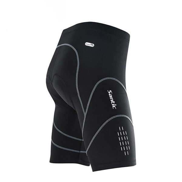Santic Coolmax 4D Padded Cycling Shorts Shockproof MTB Road Bike Shorts Reflective Bicycle Short Pants Bermuda Ciclismo S-XXXL