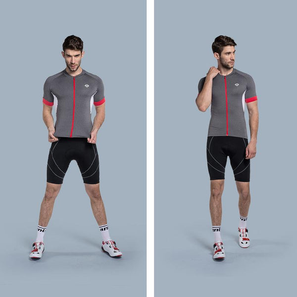Santic Coolmax 4D Padded Cycling Shorts Shockproof MTB Road Bike Shorts Reflective Bicycle Short Pants Bermuda Ciclismo S-XXXL