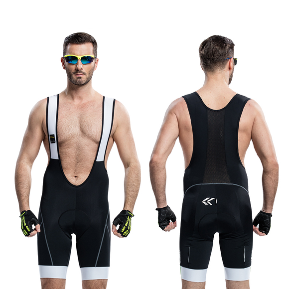 Santic Men Cycling Padded Bib Shorts 4D Cushion Padding Cycling Bottom Bib Shorts Cycling Bicycle Bike Bib Shorts Pad 5031/5014