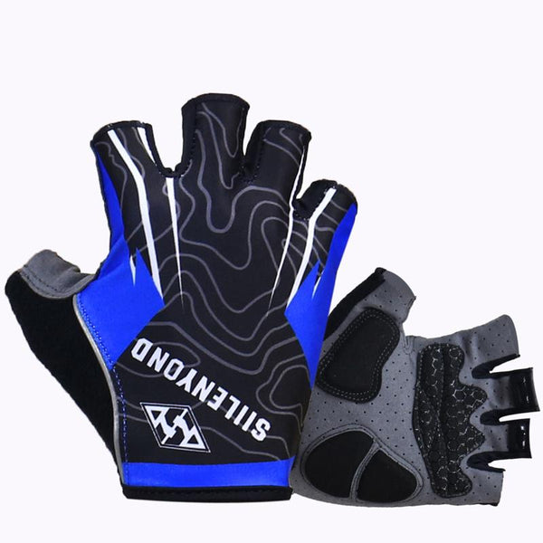 Siilenyond Kamiko 3D GEL Pad Bright Green Sport Gloves Half Finger MTB Bike Gloves Cycling Gloves Red Mountain Bicycle Gloves