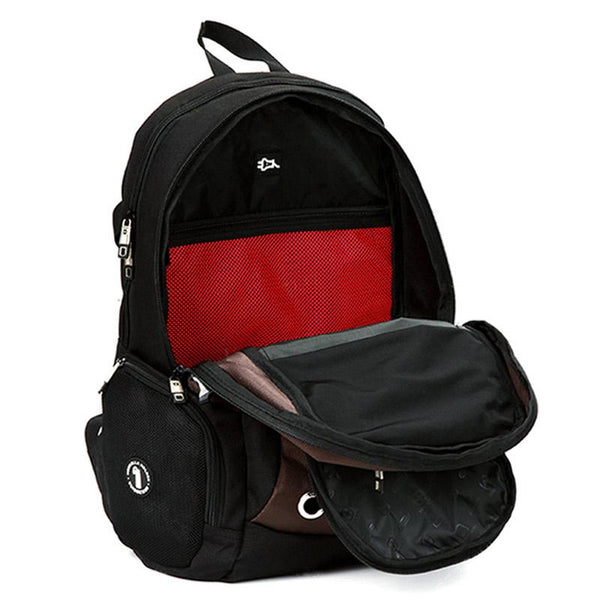 Suissewin Backpack Male Anti Theft Backpack for Laptop 15.6 Business Travel Backpack Men's Orthopedic School Backpack Rucksack