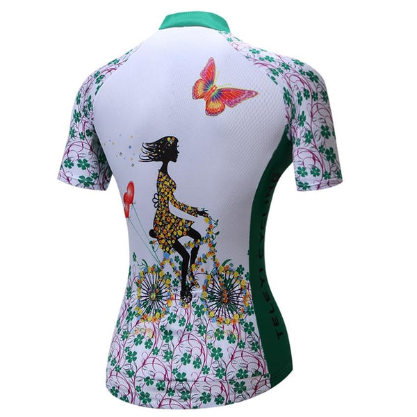TELEYI Women Bicycle Cycling Jersey/Mtb Cycling Clothing Top Maillot Roupa Ciclismo Bike Outdoor Breathable Sportswear