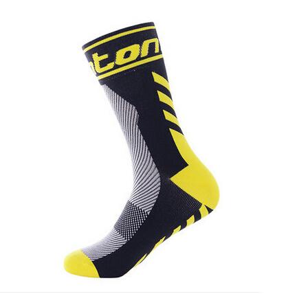 Unisex Lycra Cycling Team Socks 2016 High Elasticity Outdoor Sports Wearproof Bike Socks Deodorization Breathable