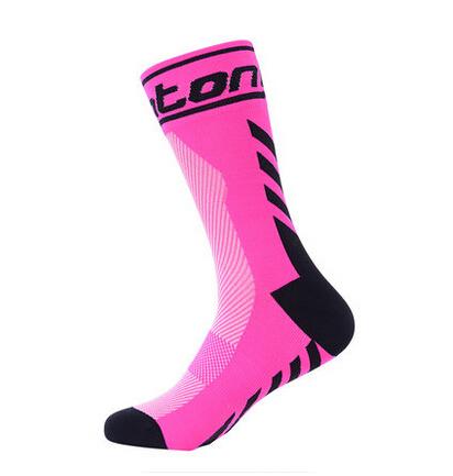 Unisex Lycra Cycling Team Socks 2016 High Elasticity Outdoor Sports Wearproof Bike Socks Deodorization Breathable