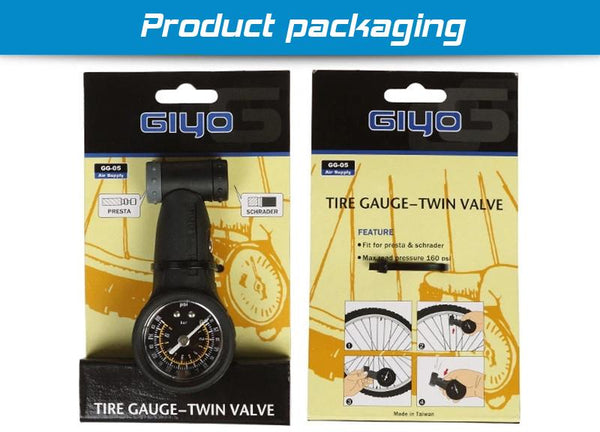 WEST BIKING Bicycle Tire Pressure Meter Tire Pressure Gauge Amount of Cycling Road Bike Pump Mountain Bike Tire Pressure Gauge