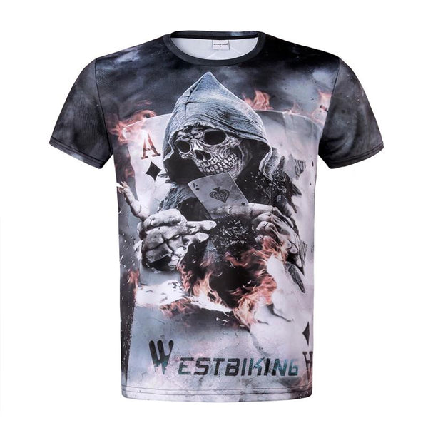WEST BIKING Breathable Cycling Jersey Summer MTB Cycling Clothing Bicycle Short Maillot Ciclismo Sportwear Bike Clothes T-shirt