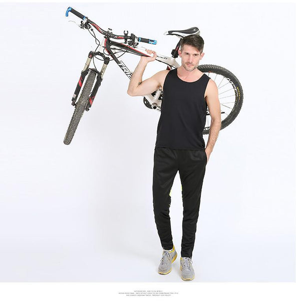 WEST BIKING Men Women Long Cycling Pants Elastic Fleece Riding Bike Breathable Bicycle Pant MTB Outdoor Sport Cycle Wear