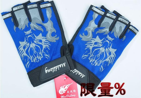 WEST BIKING Men's Sport Gloves Bike Cycling Gloves Fingerless Fitness Mittens Luvas for Summer Autumn Sports Guantes with Wolf