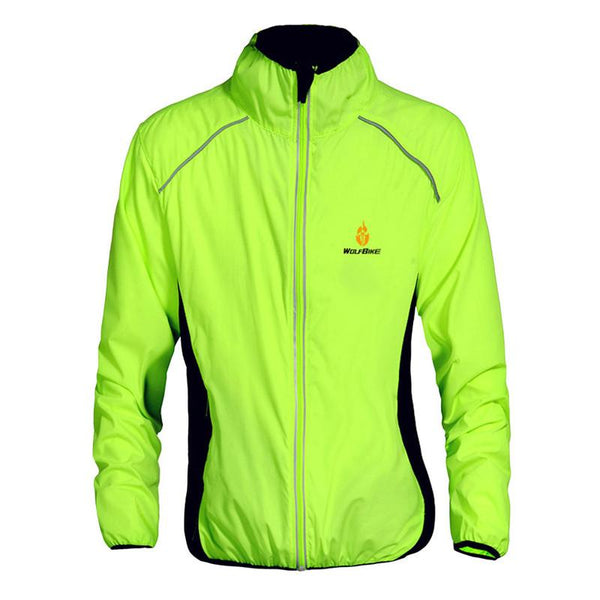 WOLFBIKE Men Women Bicycle Cycling Sportswear Road Bike Reflective Jersey Clothing Long Sleeve Wind Coat Jacket, 6 Colors