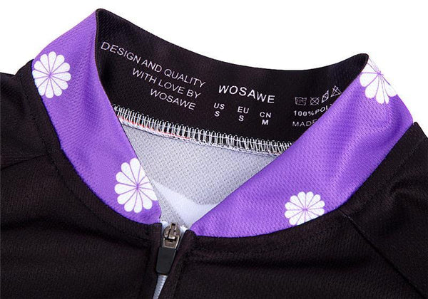 WOSAWE Long sleeve Women's Cycling Jerseys Bike Bicycle Sportswear maillot ciclismo Shirts breathable MTB Cycling Clothings