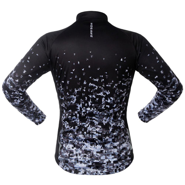 WOSAWE Men Women Cycling Jerseys Autumn Sports Wear Long Sleeved Shirts Summer Reflective Jacket UV Protection Riding Clothing