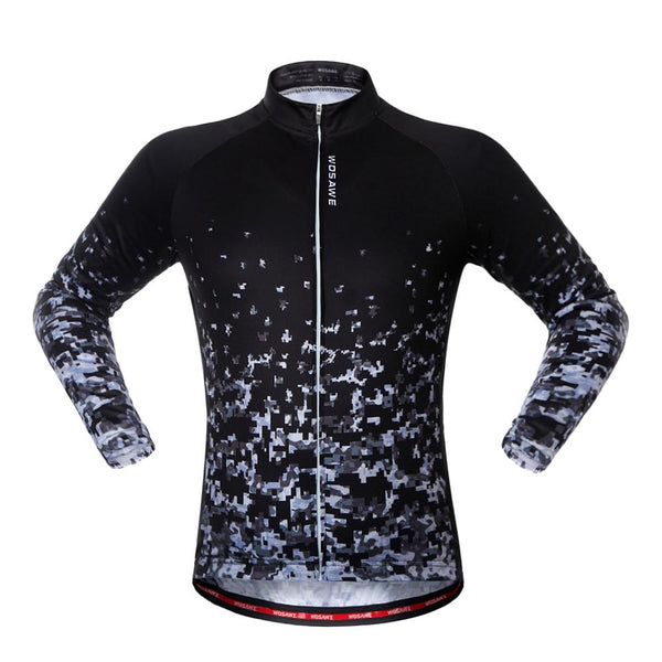 WOSAWE Men Women Cycling Jerseys Autumn Sports Wear Long Sleeved Shirts Summer Reflective Jacket UV Protection Riding Clothing