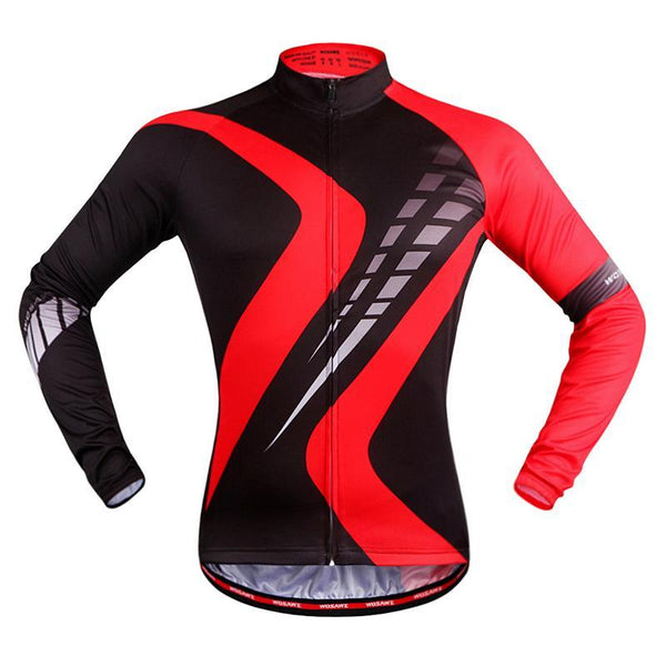 WOSAWE Pro Long Sleeve Cycling Jersey Sets Breathable 3D Padded Sportswear Mountain Bicycle Bike Apparel Cycling Clothing