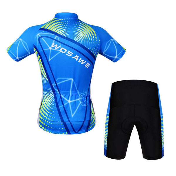 WOSAWE Summer Cycling Sets Jerseys Bike Bicycle Cycle Clothings Racing Wear Ropa Ciclismo Shirts with Gel Bib Pants Shorts
