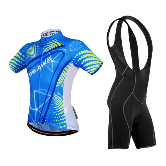 WOSAWE Summer Cycling Sets Jerseys Bike Bicycle Cycle Clothings Racing Wear Ropa Ciclismo Shirts with Gel Bib Pants Shorts