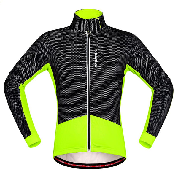 WOSAWE Thermal winter Cycling jackets men velvet collar Clothing Windproof ropa ciclismo Coat MTB Reflective Cycling Jackets