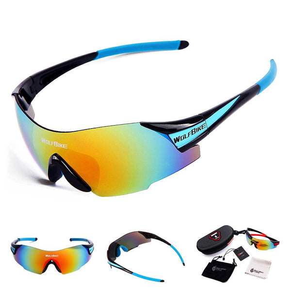 WOSAWE UV400 Cycling Glasses Outdoor Sports Bicycle Glasses Bike Sunglasses Men Women gafas bicicleta MTB Goggles Eyewear 1 LENS
