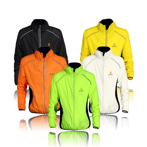WOSAWE Windproof Cycling Jackets Men Women Riding Waterproof Cycle Clothing Bike Long Sleeve Jerseys Sleeveless Vest Wind Coat