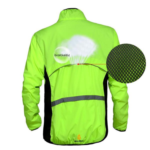 WOSAWE Windproof Cycling Jackets Men Women Riding Waterproof Cycle Clothing Bike Long Sleeve Jerseys Sleeveless Vest Wind Coat
