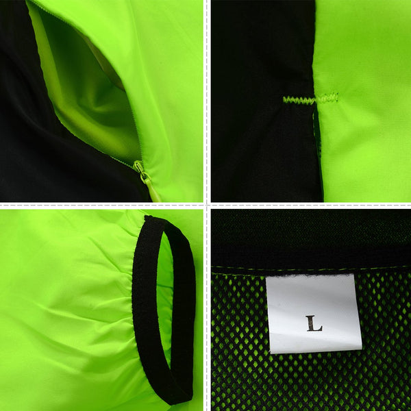 WOSAWE Windproof Cycling Jackets Men Women Riding Waterproof Cycle Clothing Bike Long Sleeve Jerseys Sleeveless Vest Wind Coat