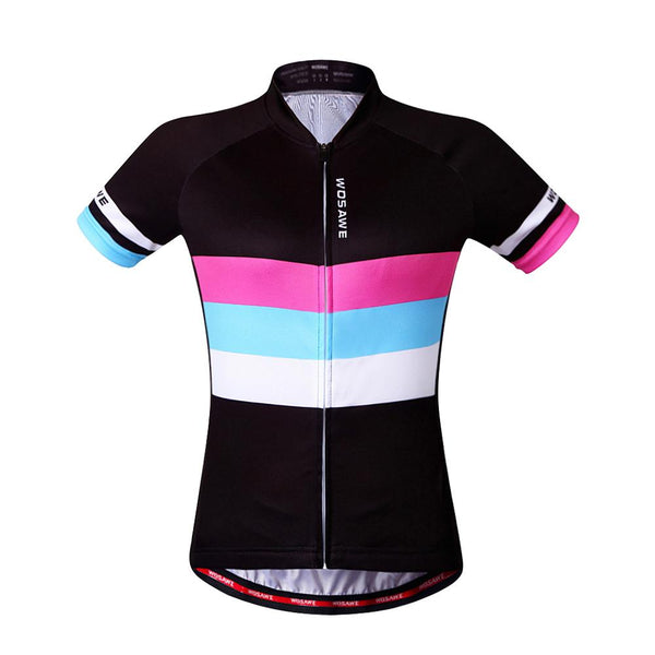 WOSAWE Women QuickDry Cycling Jersey Outdoor Sports Bicicleta Jacket Bicycle Bike Short Sleeve Shirt Ropa Ciclismo Clothing