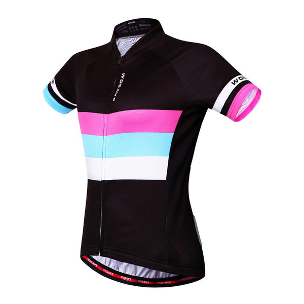 WOSAWE Women QuickDry Cycling Jersey Outdoor Sports Bicicleta Jacket Bicycle Bike Short Sleeve Shirt Ropa Ciclismo Clothing
