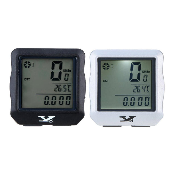 Water-Resistant Multifunction Wireless Bike Bicycle Computer LCD Backlight Backlit Cycling Speedometer Odometer Stopwatch