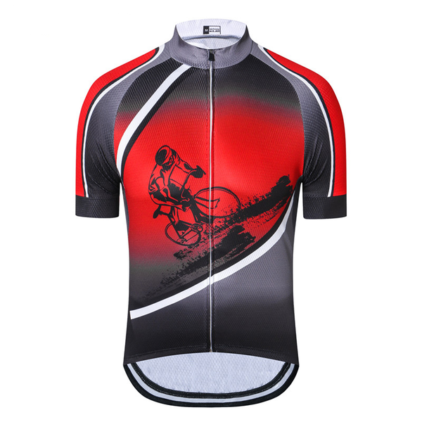 Weimostar Bike Team Men Polyester Cycling Jersey Top Short Sleeve Bicycle Clothing Summer MTB Bike Jersey Shirt Ropa Ciclismo