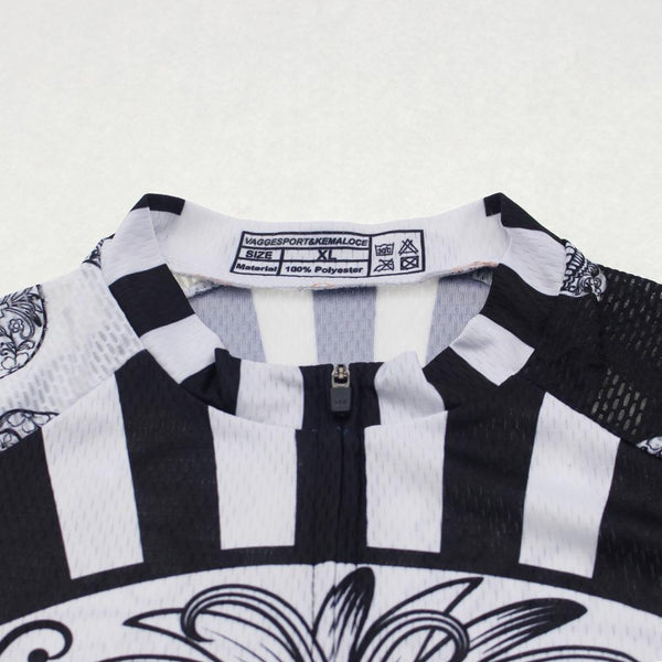 White skull sublimation printing cycling jersey wear/best 2017 pro polyester cycling clothing/summer men quick dry bicycle wear