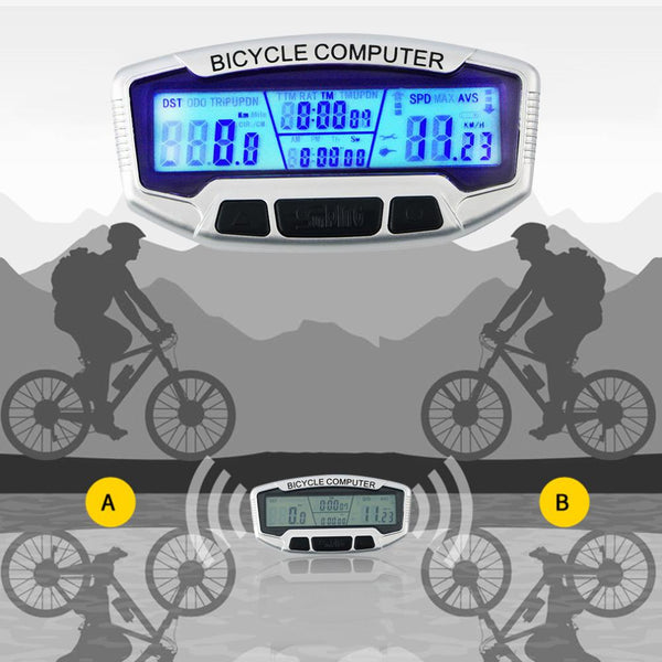 Wired Waterproof LCD Bicycle Computer Bike Cycling Computer Odometer Luminous Night Speedometer for bike wired Velometer bicycle