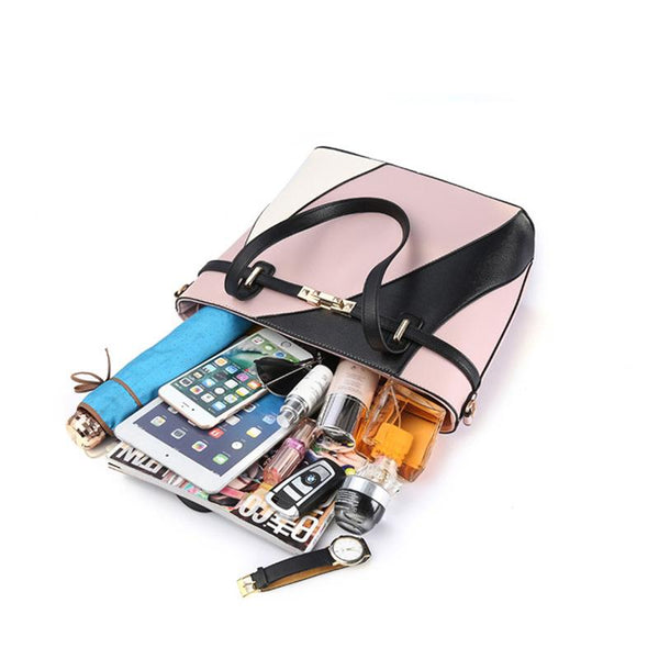 Women Leather Handbags Shoulder Bag Women's Casual Tote Bag Female Patchwork Handbags High Quality Sac a Main Ladies Hand Bags