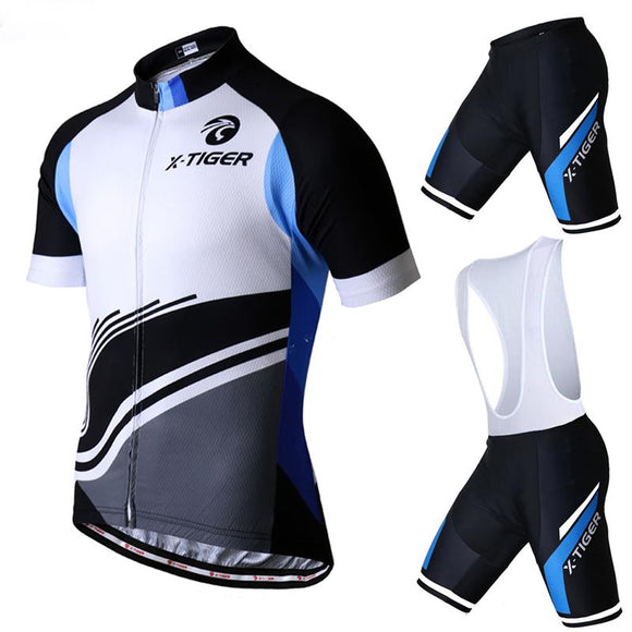 X-Tiger 2017 Short Sleeve Cycling Jersey Set Summer MTB Bicycle Clothing Maillot Ropa Ciclismo 100% Polyester Bike Sports wear