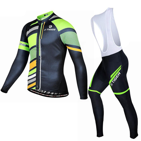 X-Tiger 2017 Winter Thermal Fleece Cycling Jersey Set Maillot Ropa Ciclismo MTB Long Sleeve Bike Wear Keep Warm Bicycle Clothing