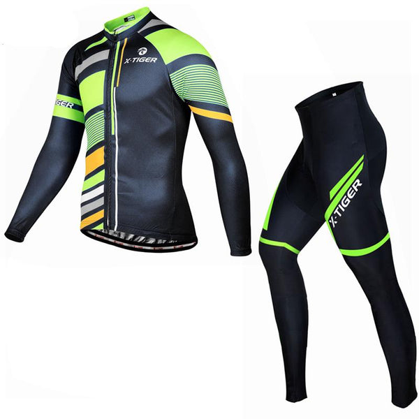 X-Tiger 2017 Winter Thermal Fleece Cycling Jersey Set Maillot Ropa Ciclismo MTB Long Sleeve Bike Wear Keep Warm Bicycle Clothing