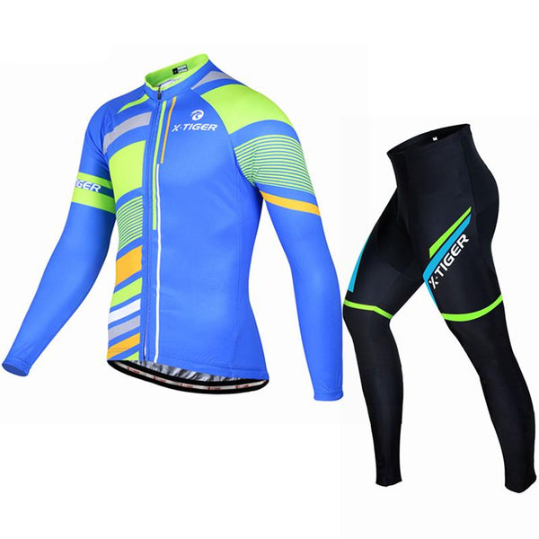 X-Tiger 2017 Winter Thermal Fleece Cycling Jersey Set Maillot Ropa Ciclismo MTB Long Sleeve Bike Wear Keep Warm Bicycle Clothing