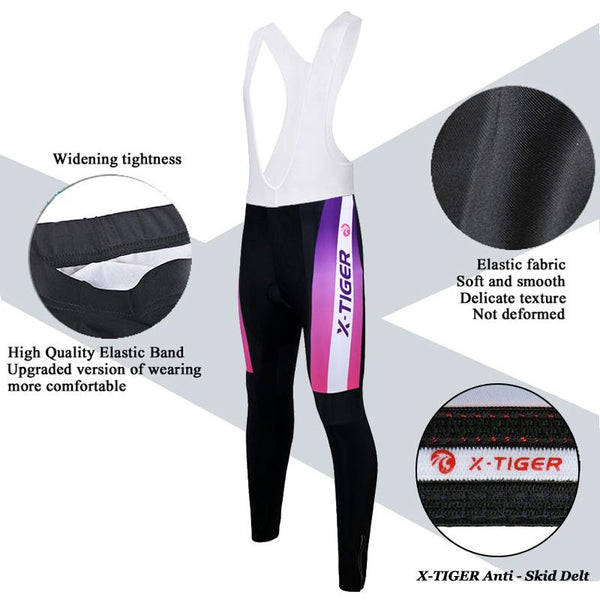 X-Tiger Autumn Breathable Women Cycling Clothing/MTB Bicycle Wear Ropa Ciclismo/Race cycling Clothes/Bike Cycling Jersey Set