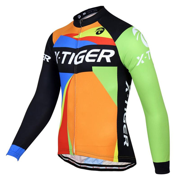 X-Tiger Brand 2017 Long Sleeve Ropa Ciclismo Cycling Jerseys/Autumn Mountain Bicycle Clothing/Racing Bike Clothes For Man