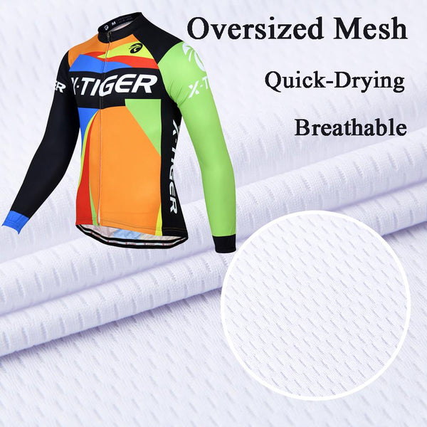 X-Tiger Brand 2017 Long Sleeve Ropa Ciclismo Cycling Jerseys/Autumn Mountain Bicycle Clothing/Racing Bike Clothes For Man