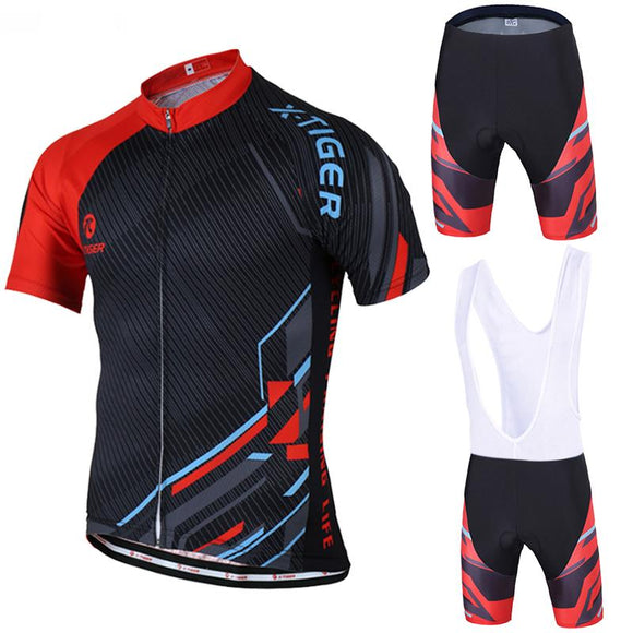 X-Tiger Brand 2017 New Summer Cycling Jersey set Maillot Ropa Ciclismo Bicycle Clothing MTB Bike Uniform With Cycling Bib Shorts