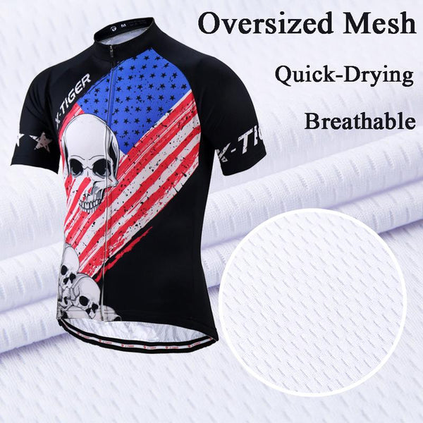 X-Tiger Brand Short Sleeve Summer Pro Cycling Jersey Set Racing Bike Sportswear MTB Bicycle Clothing Maillot Ropa Ciclismo