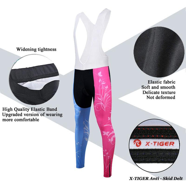 X-Tiger Breathable Autumn Women Cycling Clothing/MTB Bicycle Wear Ropa Ciclismo Long Sleeve cycling Clothes Cycling Jersey Set