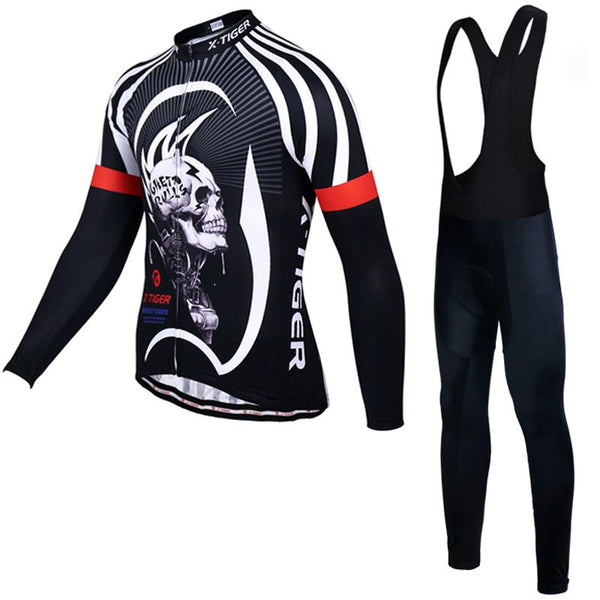 X-Tiger Winter Thermal Fleece Cycling Jersey Set Maillot Ropa Ciclismo Super Warm MTB Bike Wear Bicycle Clothing Cycling Set