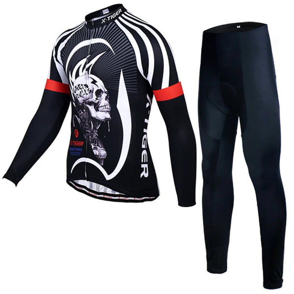 X-Tiger Winter Thermal Fleece Cycling Jersey Set Maillot Ropa Ciclismo Super Warm MTB Bike Wear Bicycle Clothing Cycling Set