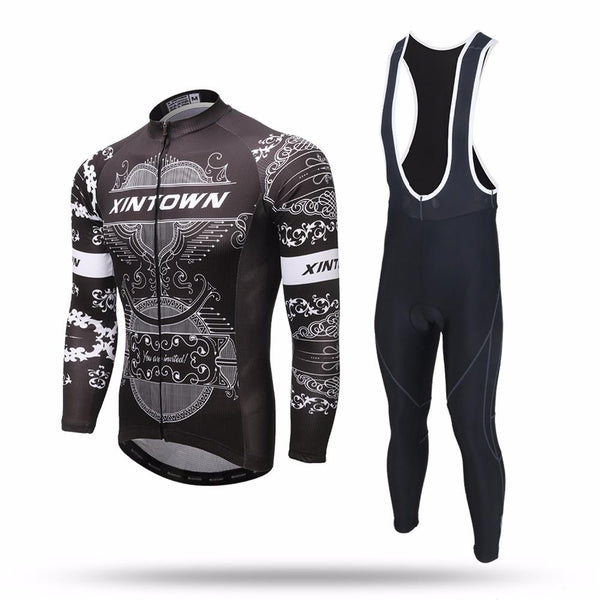 XINTOWN Cycling Sets Long Sleeve Breathable Jersey Clothes Bicicleta Mountain Bike Ropa Ciclismo Bicycle Set Long Sleeve YAOYUEH