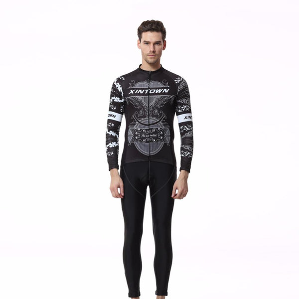 XINTOWN Cycling Sets Long Sleeve Breathable Jersey Clothes Bicicleta Mountain Bike Ropa Ciclismo Bicycle Set Long Sleeve YAOYUEH