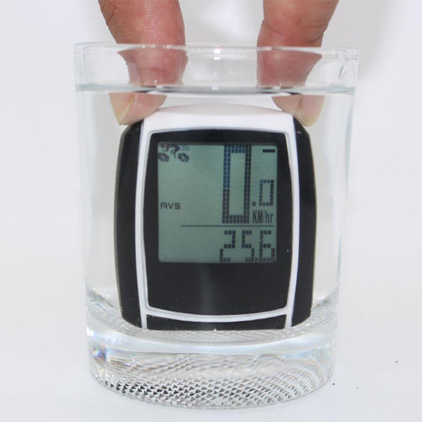 XQJ Waterproof Multifunction Cycling bike Computer Wireless Bicycle Speedometer Odometer LCD Backlight Backlit Bike Computer