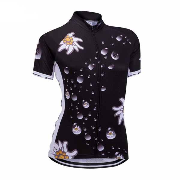 ZEROBIKE Women's Short Sleeve Cycling Jersey Quick Dry Breathable MTB Bike Clothing Full Zip Tops T-shirt ropa ciclismo US Size