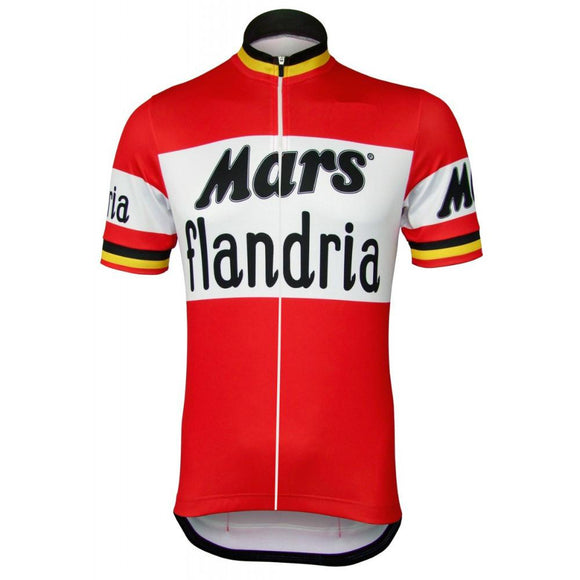 2016 NEW flandria red Short Sleeve Race Jersey Cycling jersey TEAM cycling clothing cycling wear Full Zipper