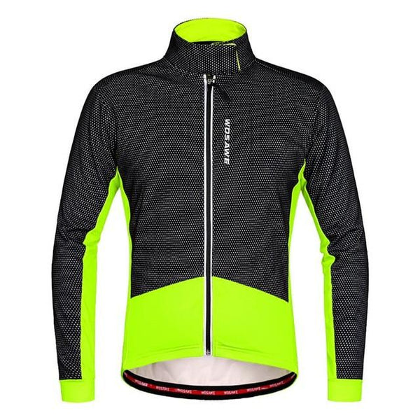 WOSAWE Thermal winter Cycling jackets men velvet collar Clothing Windproof ropa ciclismo Coat MTB Reflective Cycling Jackets