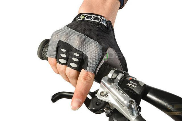 RockBros Non-Slip Breathable Bike Gloves Mens Women's Summer Bicycle Short Gloves Cycling Cycle Gel Pad Short Half Finger Gloves